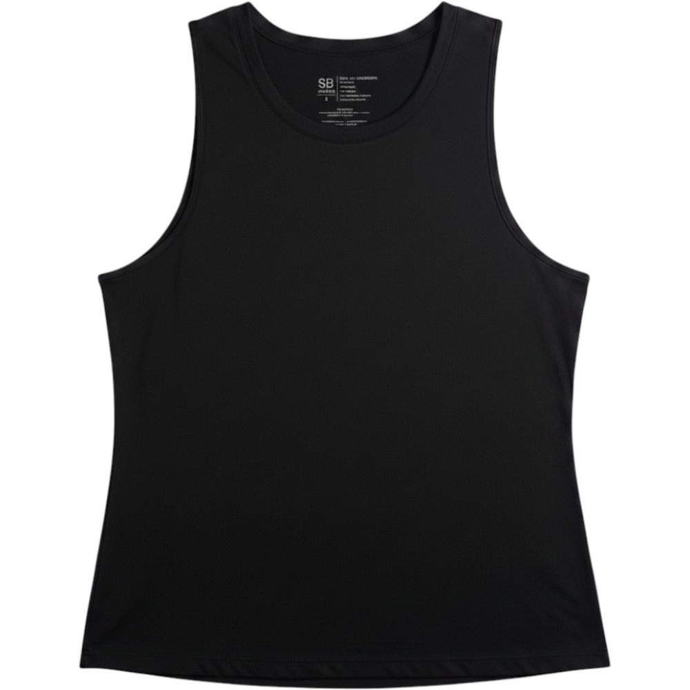 Albion Black Muscle Tank S High Low Hemline Sleeveless Gym Workout Athleisure